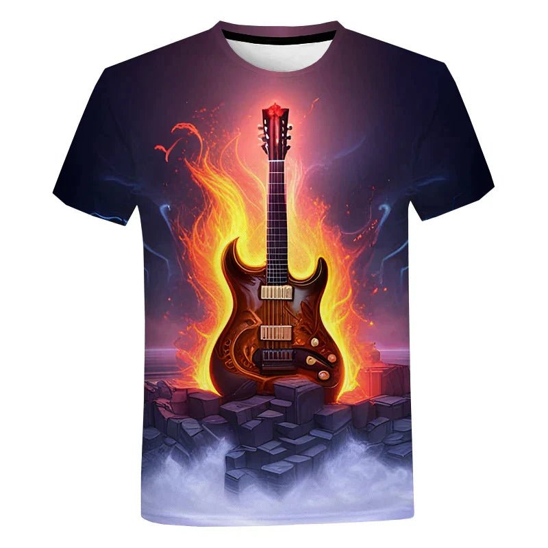 2024 EVH New Rock Music Guitar 3D TShirt Summer Men/Women T Shirt T-shirt Casual Van Halen Streetwear Men Clothes - Premium  from Lizard Vigilante - Just $18.19! Shop now at Lizard Vigilante