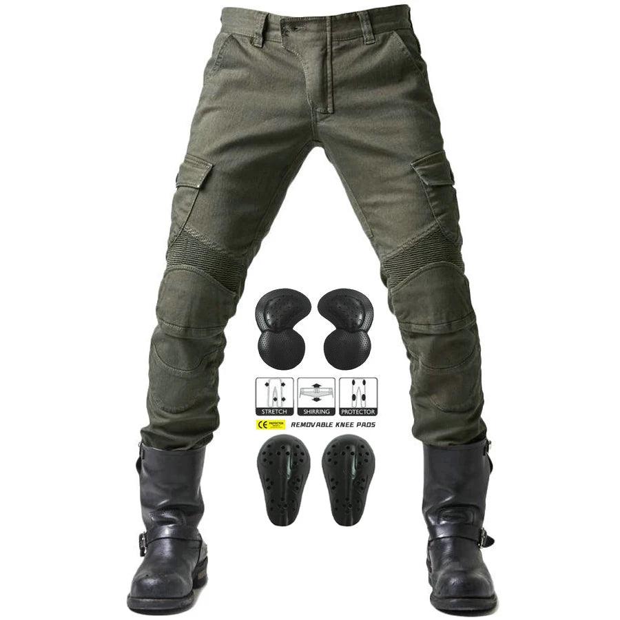 2024 New Motorcycle Black Mens Jeans Upgrade Extension Protector Detachable Racing Road Rider Four Seasons Casual Fashion Pants - Premium  from Lizard Vigilante - Just $71.99! Shop now at Lizard Vigilante