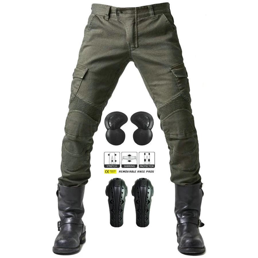 2024 New Motorcycle Black Mens Jeans Upgrade Extension Protector Detachable Racing Road Rider Four Seasons Casual Fashion Pants - Premium  from Lizard Vigilante - Just $71.99! Shop now at Lizard Vigilante