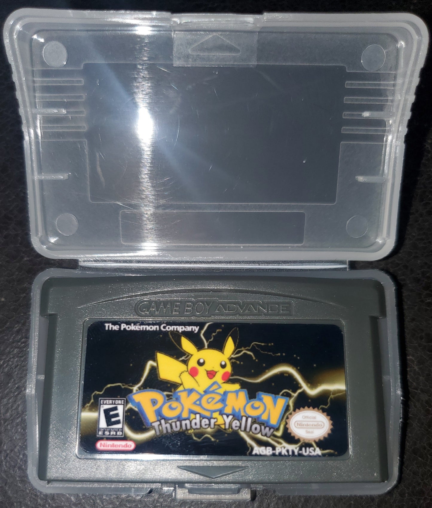 Pokemon Thunder Yellow GBA ROM Hack Video Game Custom Gameboy Advance
