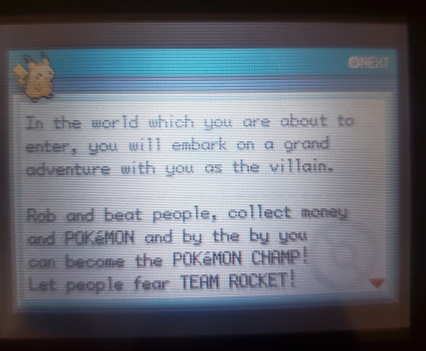 Pokemon Rocket Strike GBA ROM Hack Video Game Custom Gameboy Advance