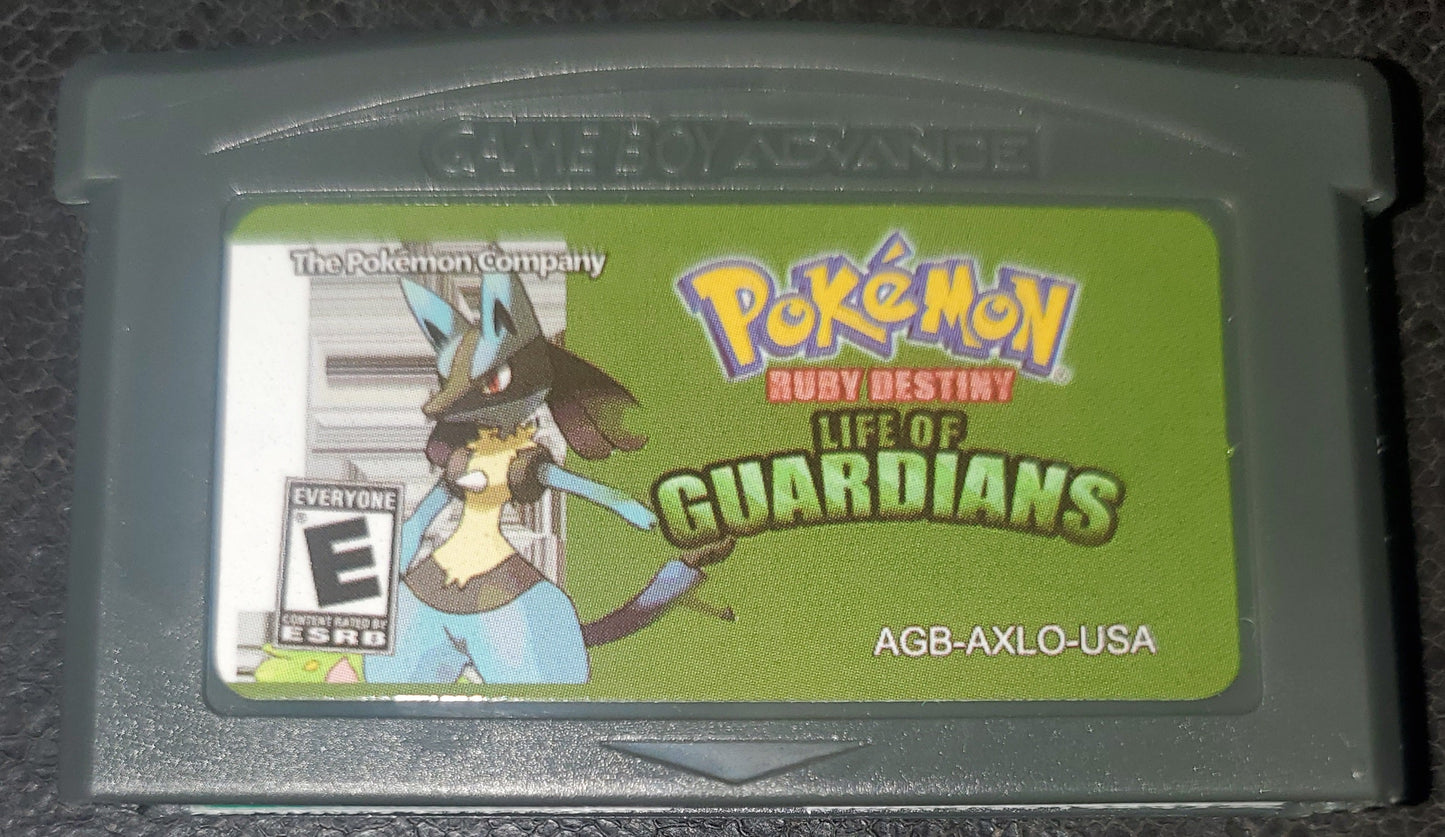 Pokemon Ruby Destiny Life of Guardians GBA ROM Hack Game Boy Advance