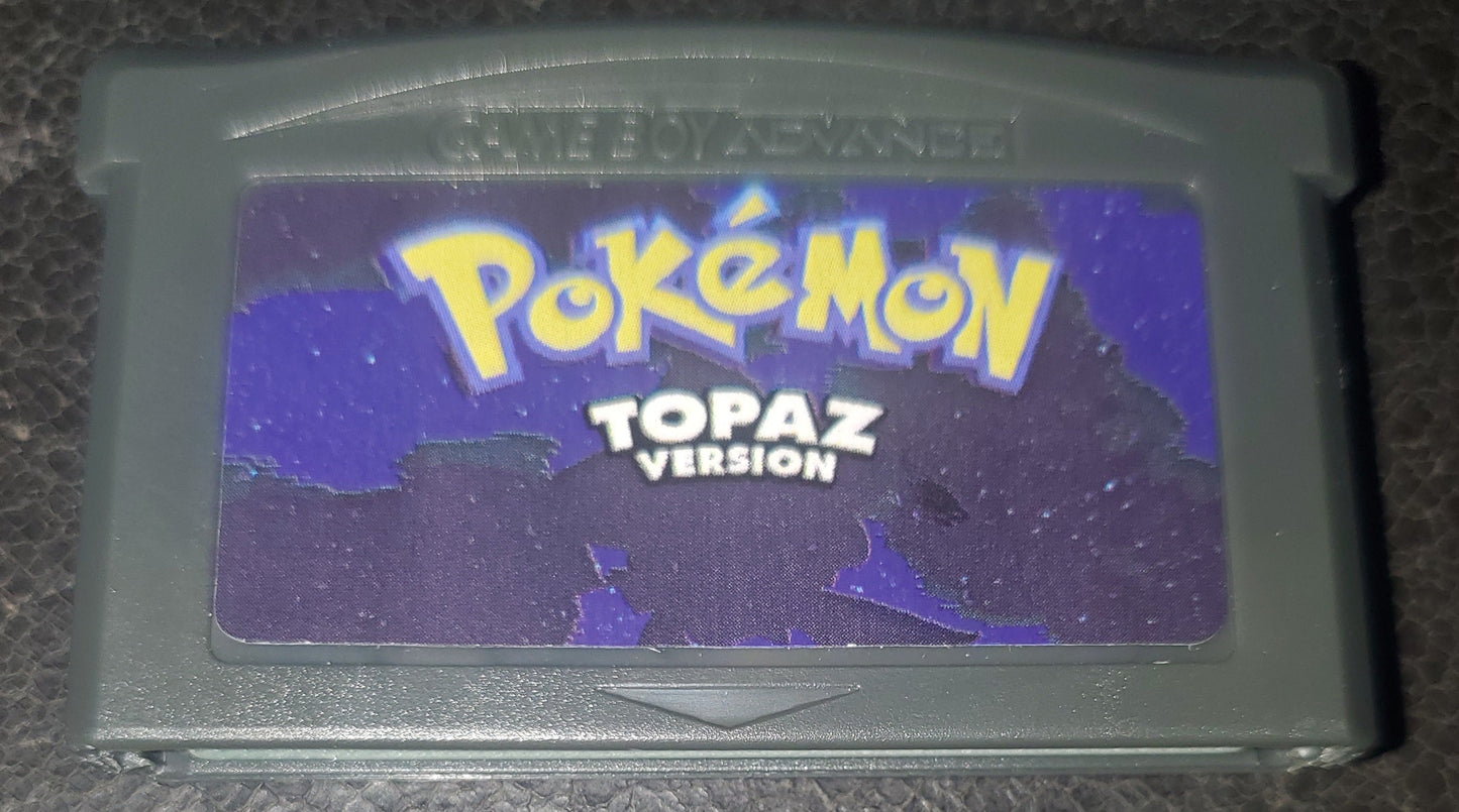Pokemon Topaz GBA ROM Hack Video Game Custom Gameboy Advance