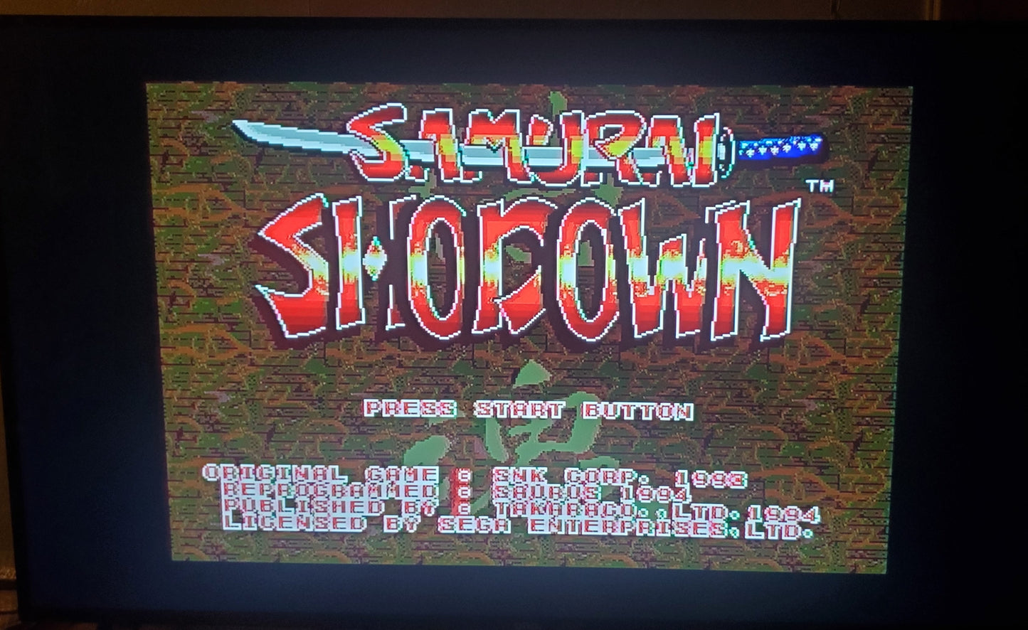 Samurai Shodown Sega Genesis Mega Drive Video Game Cartridge