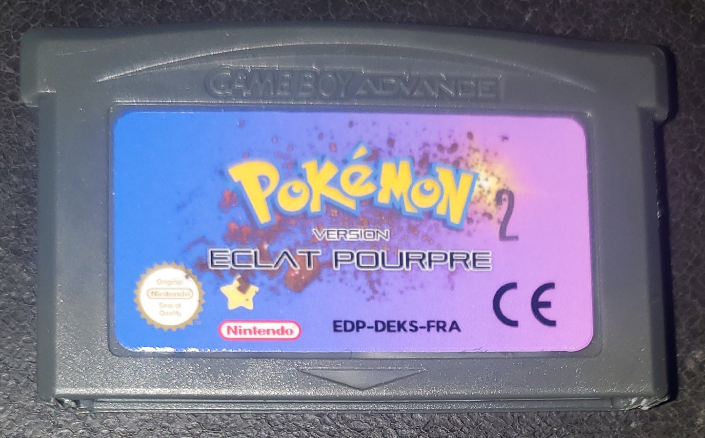 Pokemon Eclat Pourpe GBA ROM Hack Video Game Gameboy Advance French