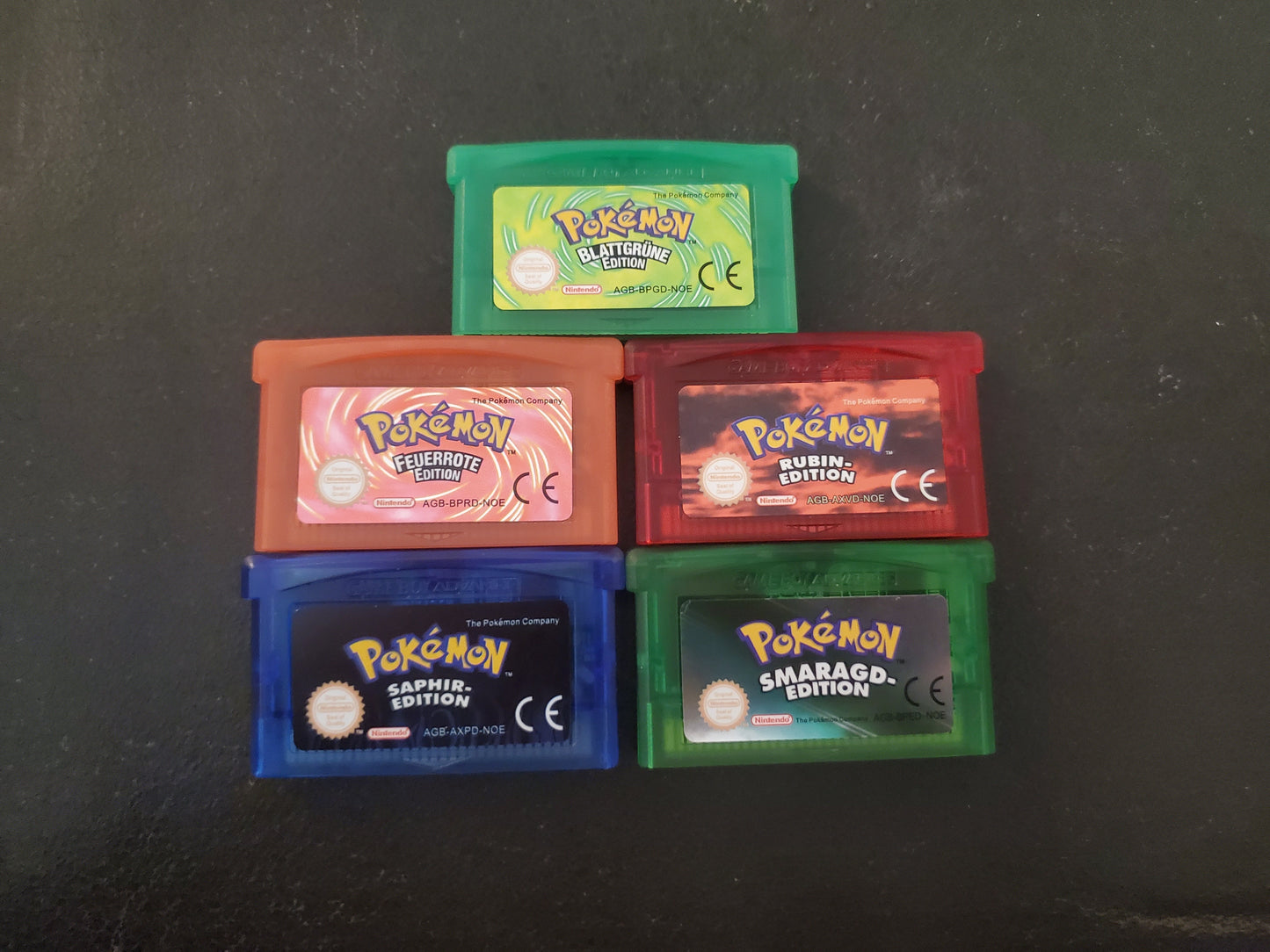 Pokemon Emerald FireRed Ruby Sapphire GBA Video Game French German