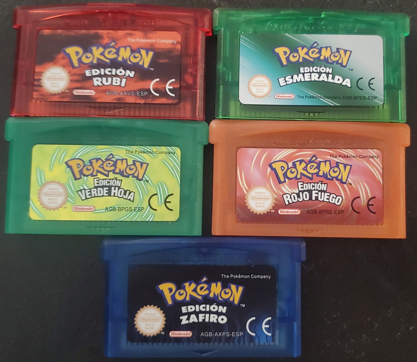 Pokemon Emerald FireRed Ruby Sapphire GBA Video Game French German