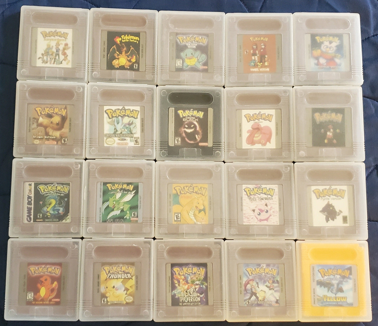 GBC Pokemon ROM Hack Video Game Cartridge GameBoy Color