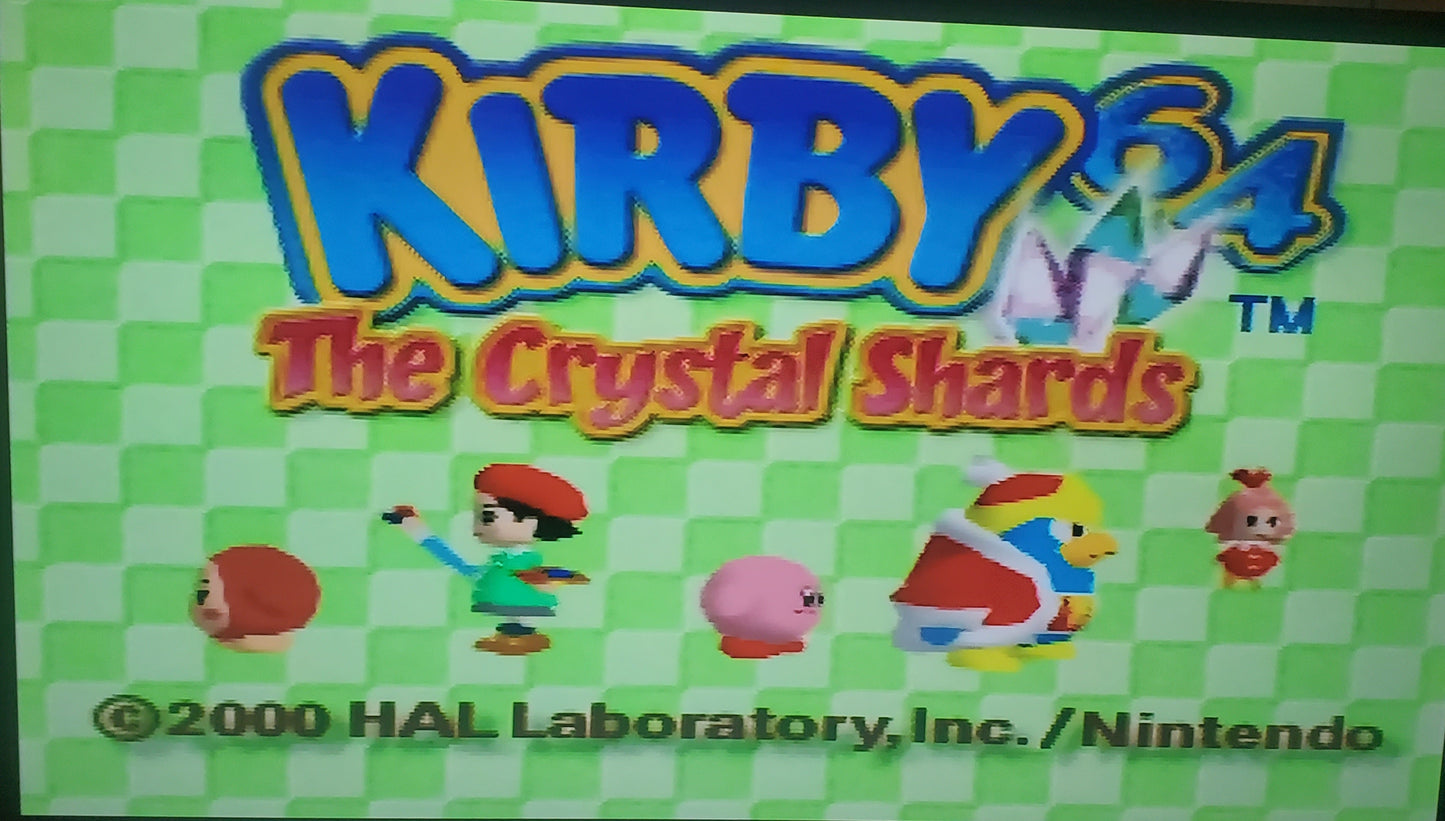 Kirby 64 The Crystal Shards N64 Nintendo 64 Video Game Cartridge 2000