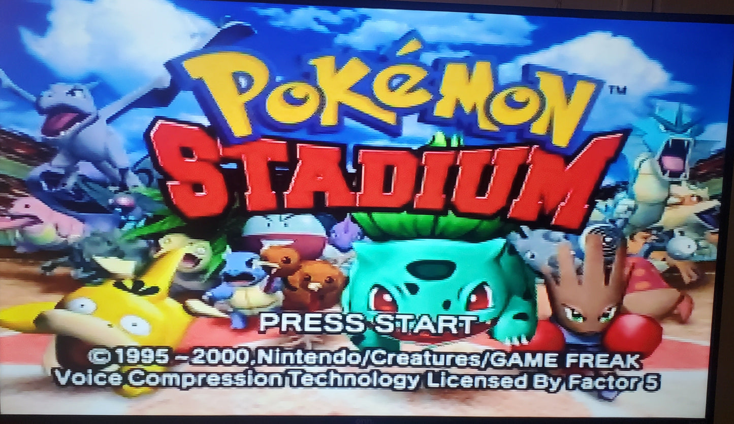 Pokemon Stadium 1 N64 Nintendo 64 Video Game Cartridge 1999