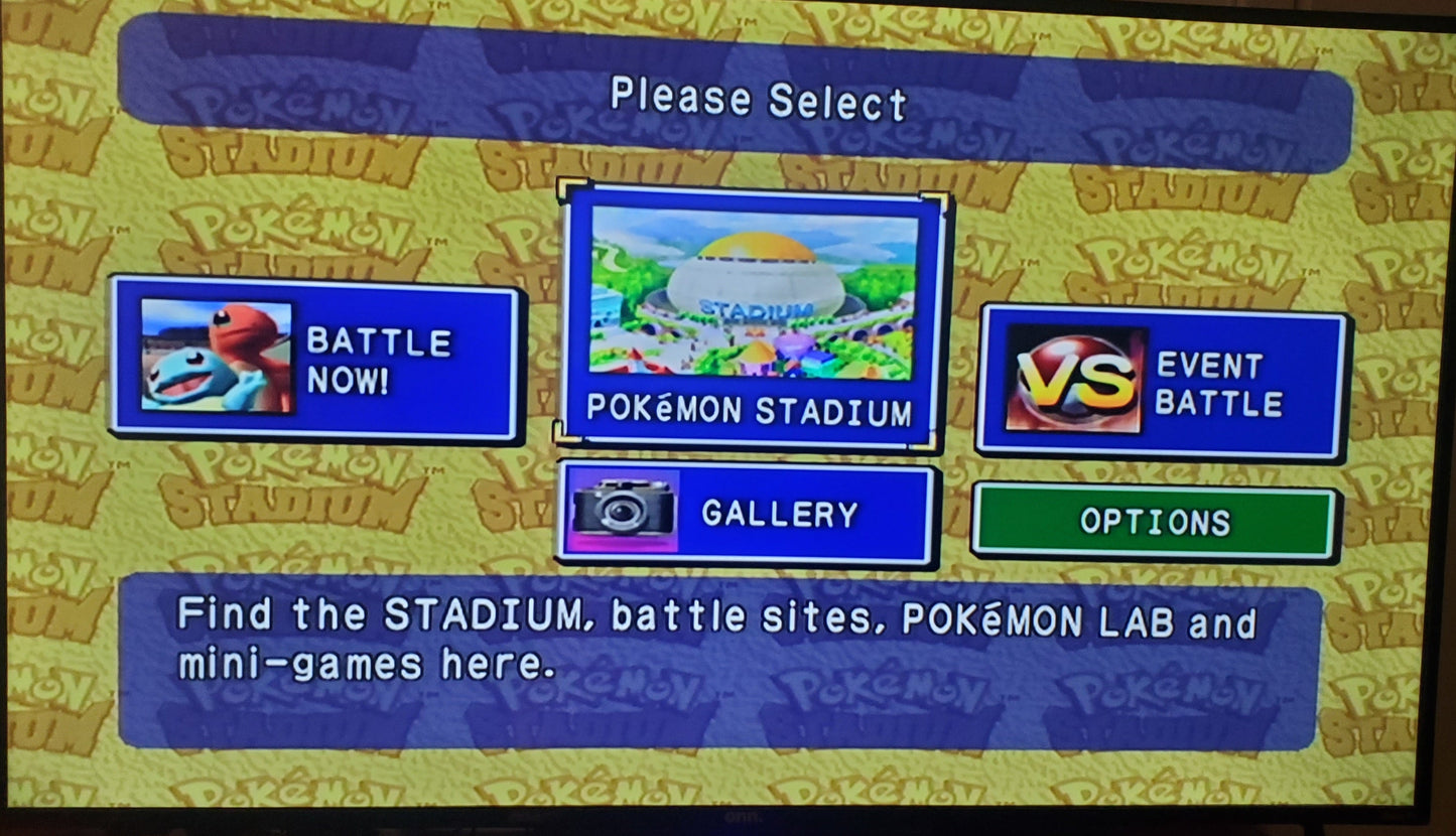 Pokemon Stadium 1 N64 Nintendo 64 Video Game Cartridge 1999