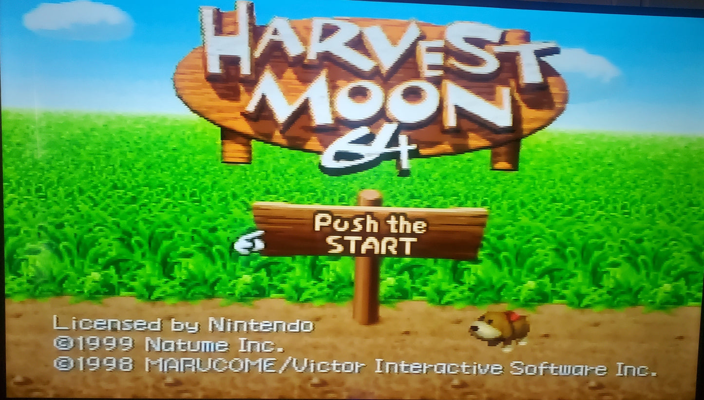 Harvest Moon 64 N64 Nintendo 64 Video Game Cartridge 1999