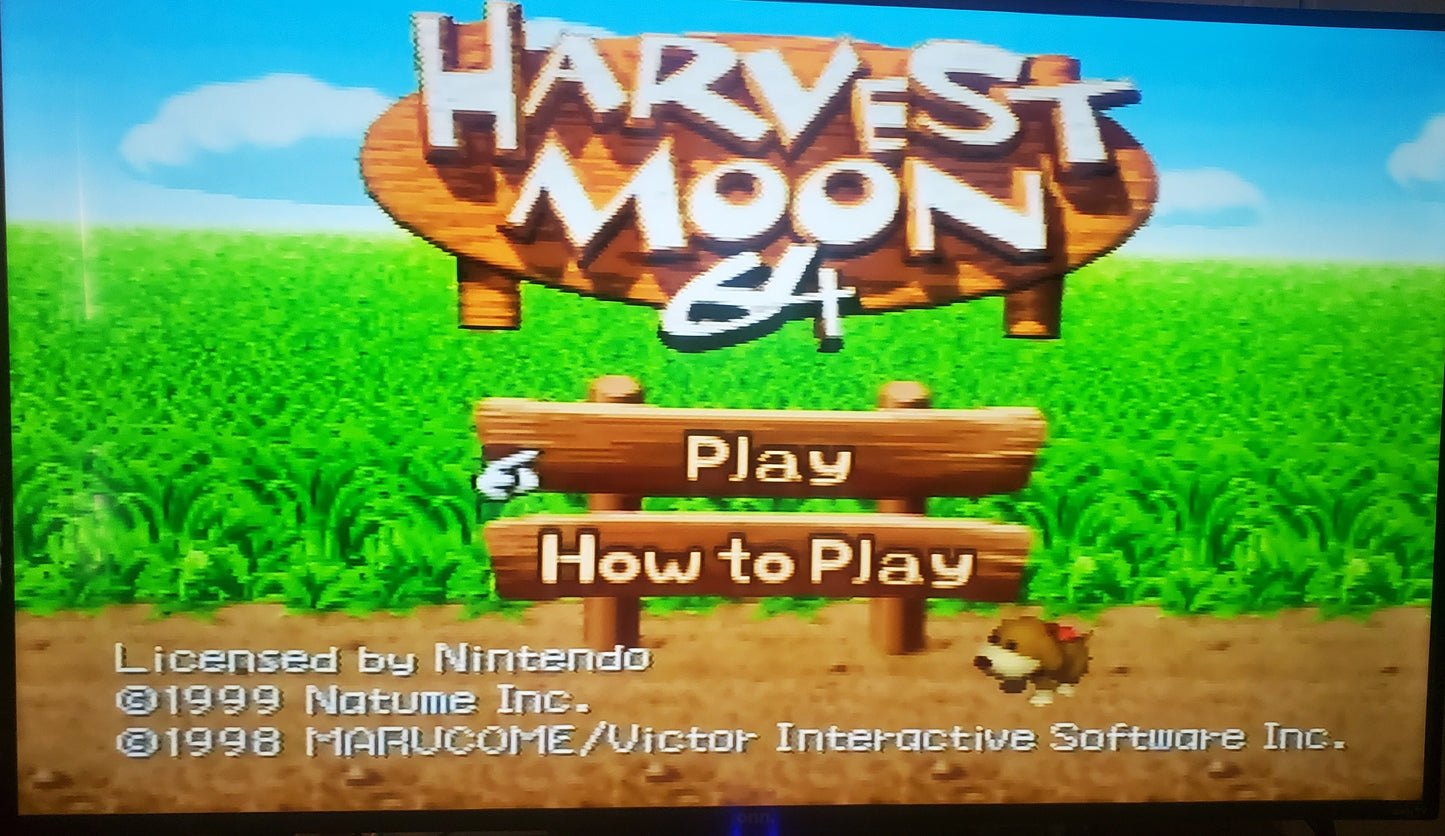 Harvest Moon 64 N64 Nintendo 64 Video Game Cartridge 1999