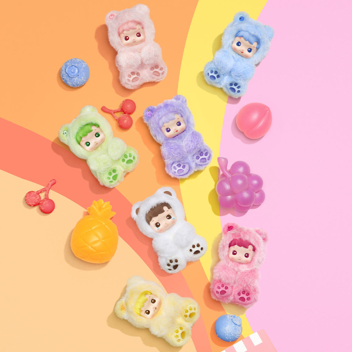 [In Stock] POPMART HACIPUPU Gummy Bear Series-Vinyl Plush Pendant Blind Box (SEALED)