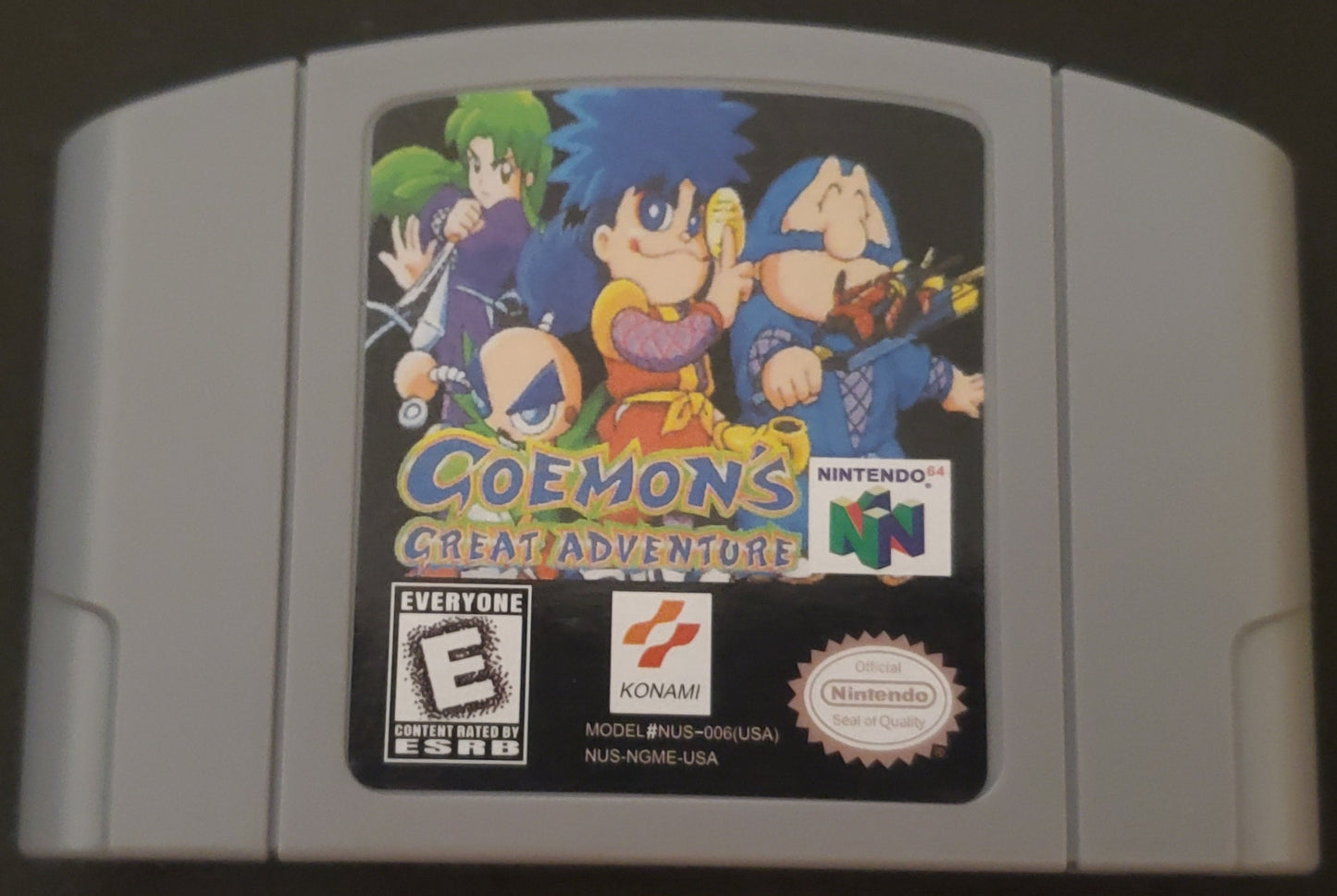 Goemon's Great Adventure N64 Nintendo 64 Video Game Cartridge 1999