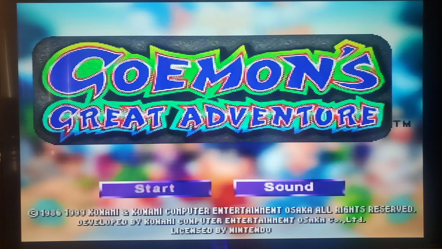Goemon's Great Adventure N64 Nintendo 64 Video Game Cartridge 1999
