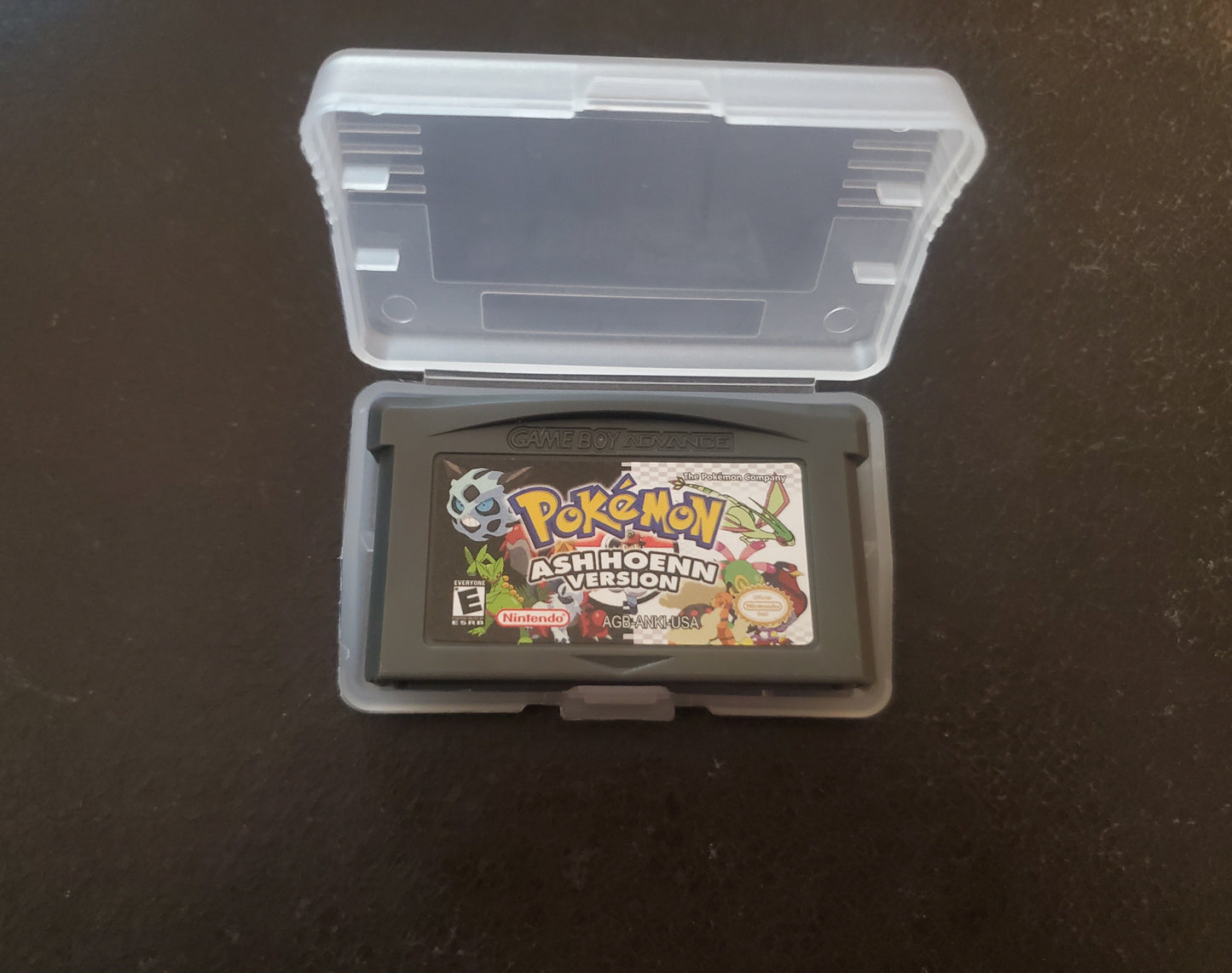 Pokemon Ash Hoenn GBA Video Game Rare GameBoy Advance Custom ROM