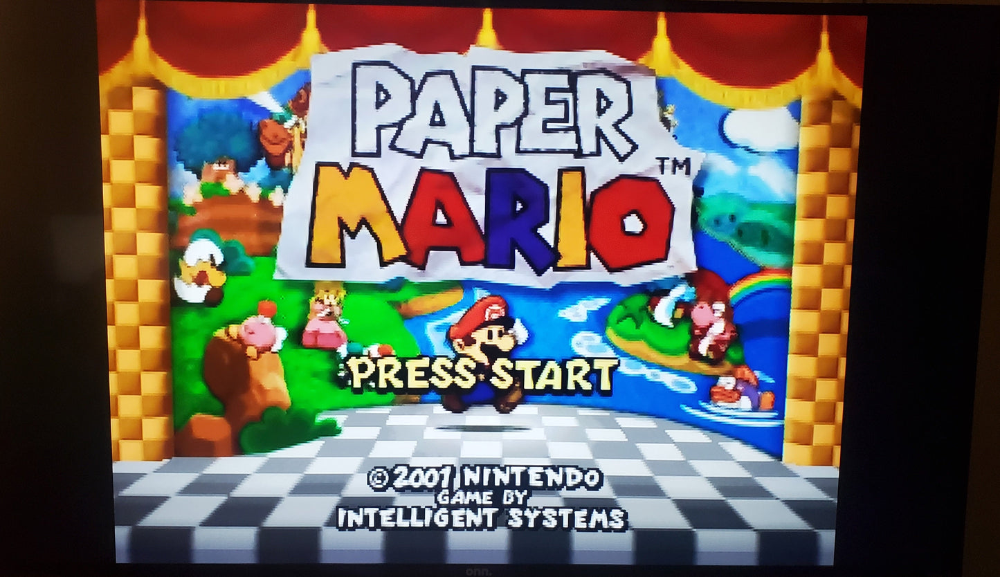 Paper Mario N64 Nintendo 64 Video Game Cartridge 2000