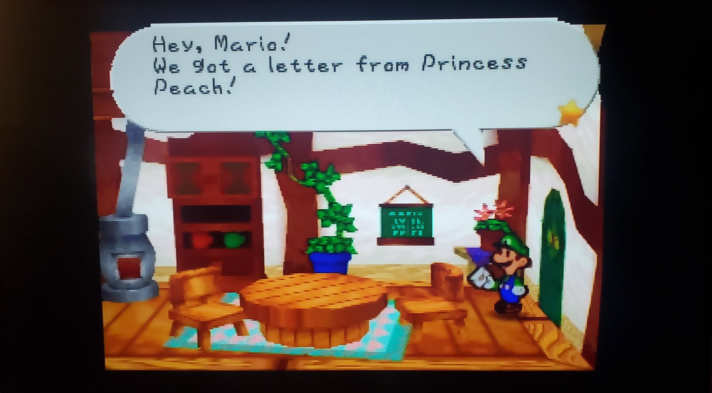 Paper Mario N64 Nintendo 64 Video Game Cartridge 2000