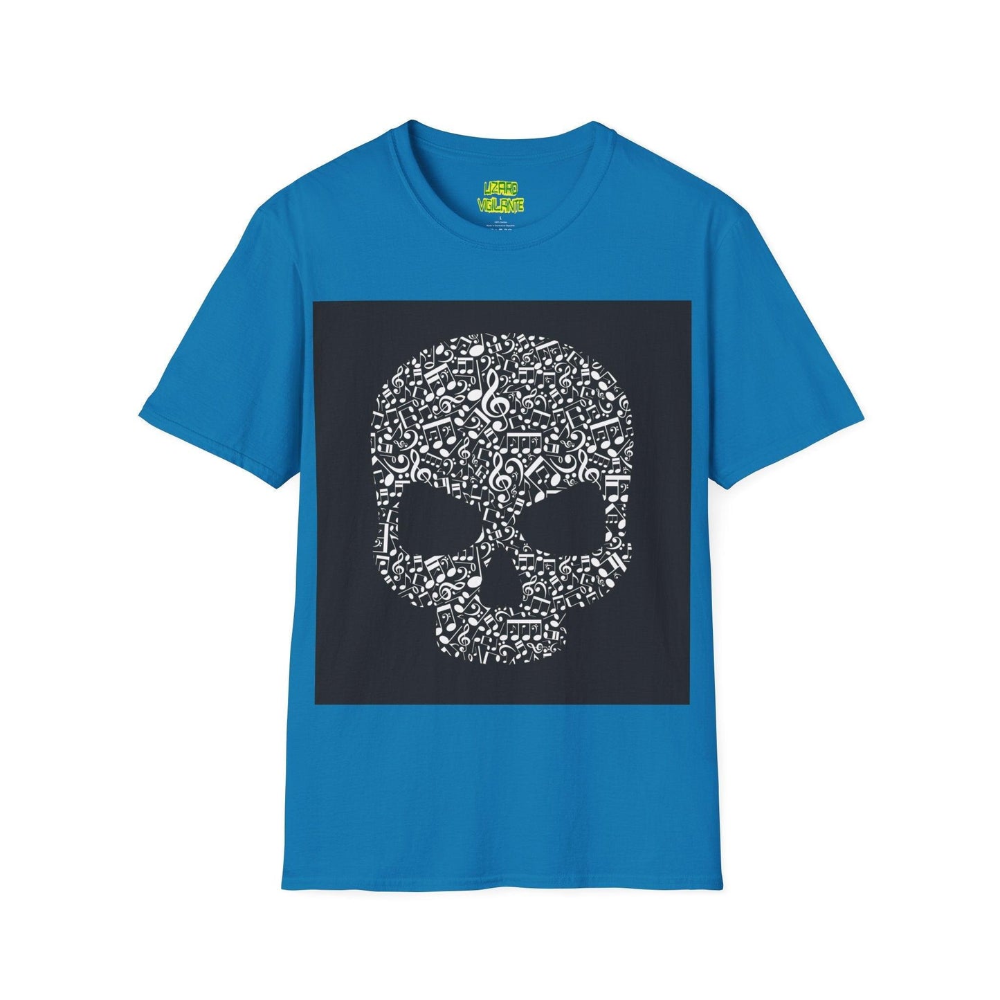 Musical Skull Unisex Softstyle T-Shirt - Lizard Vigilante