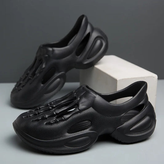 2025 Summer New Skull Claw Hole Shoes Slack Sandals for Men's Leisure Sports Hollow Sandals Beach Shoes Men Shoes Home Slippers - Premium  from Lizard Vigilante - Just $37.99! Shop now at Lizard Vigilante