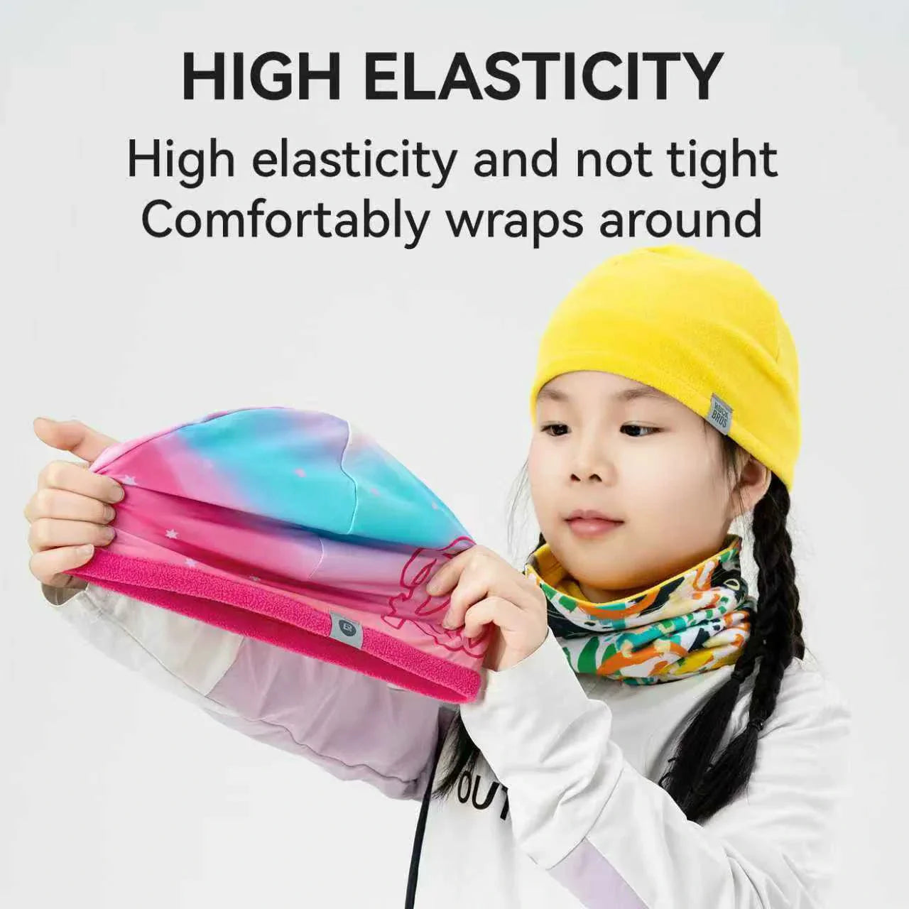 Kids Winter Fleece Beanie for Helmet Use