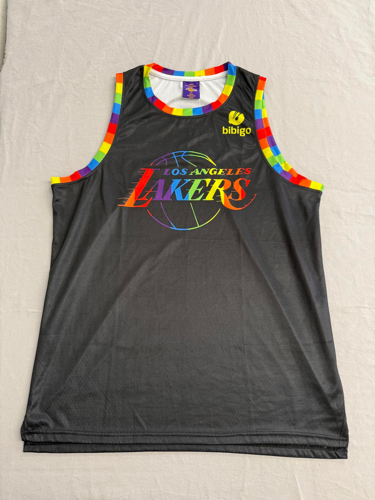 Gay Pride Los Angeles NBA Lakers Basketball Jersey #1 - XL