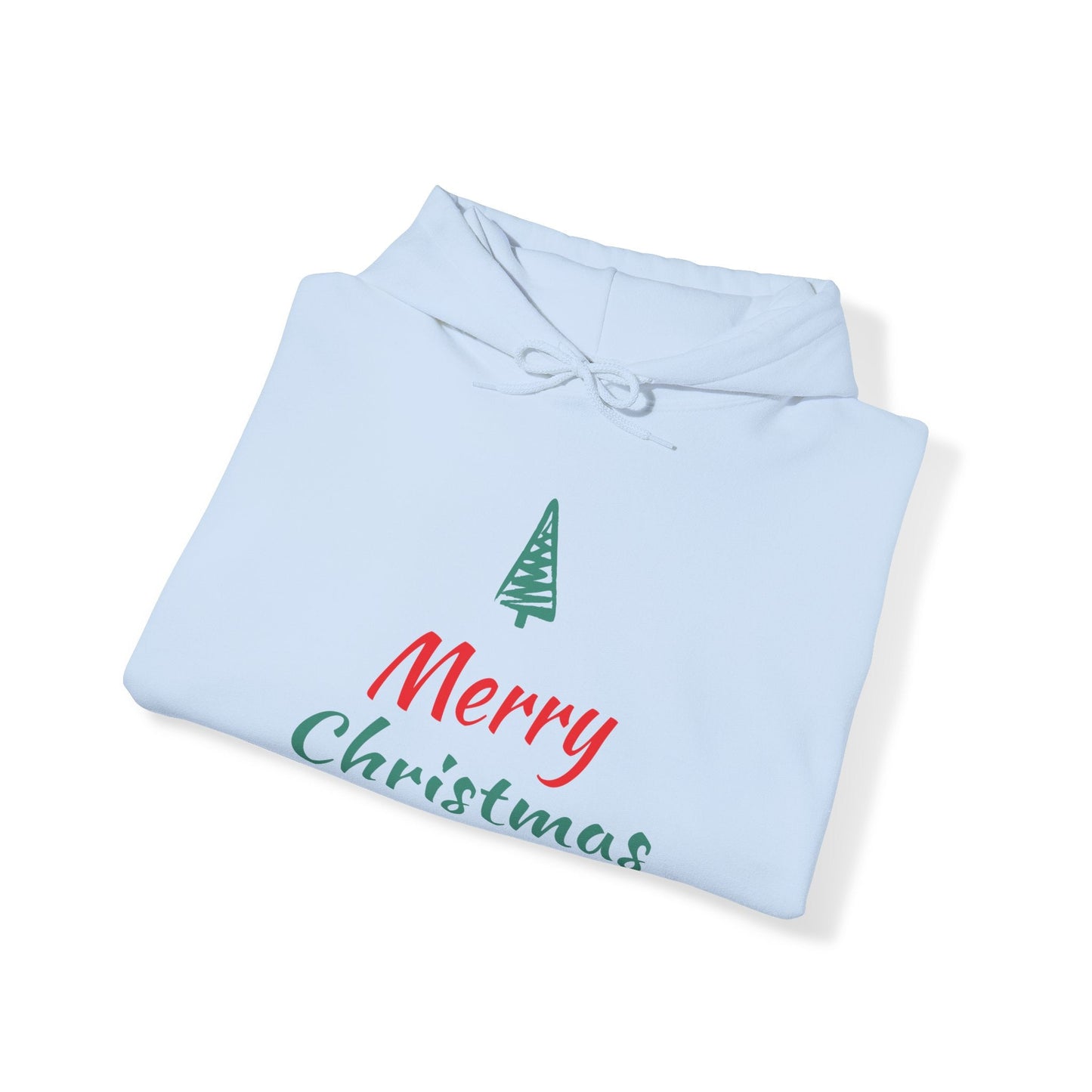 Merry Christmas AND A HAPPY NEW YEAR w Tree Unisex Heavy Blend™ Hooded Sweatshirt - Lizard Vigilante