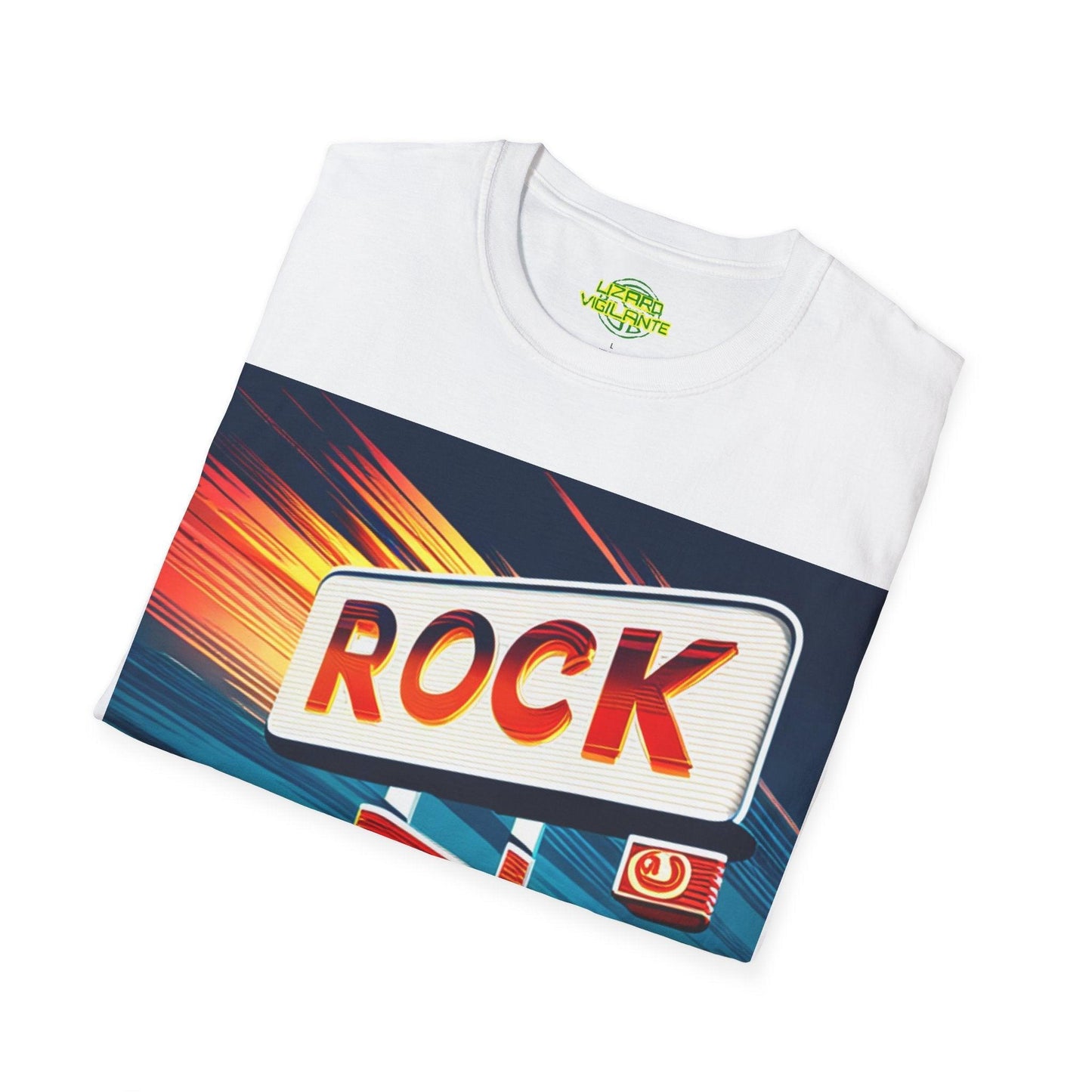 Rock Station Unisex Softstyle T-Shirt - Lizard Vigilante