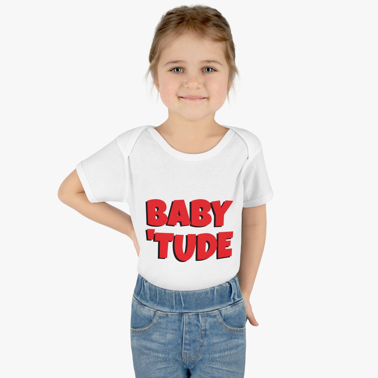 BABY 'TUDE Infant Baby Rib Bodysuit - Lizard Vigilante