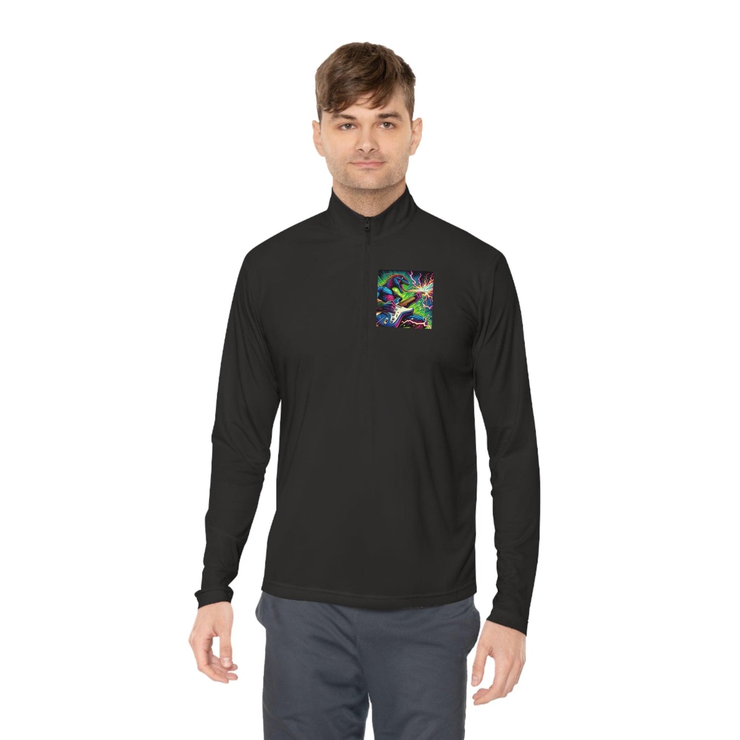 Lizard RockStar Unisex Quarter-Zip Pullover - Premium Long-sleeve from Printify - Just $51.69! Shop now at Lizard Vigilante