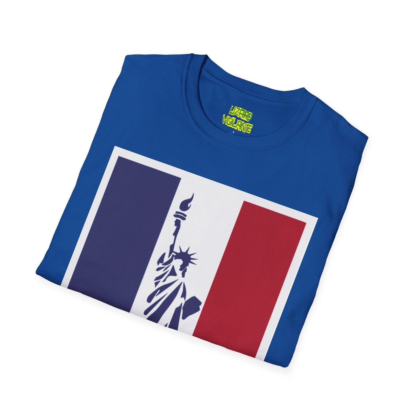 Statue of Liberty Graphic Unisex Softstyle T-Shirt - Lizard Vigilante