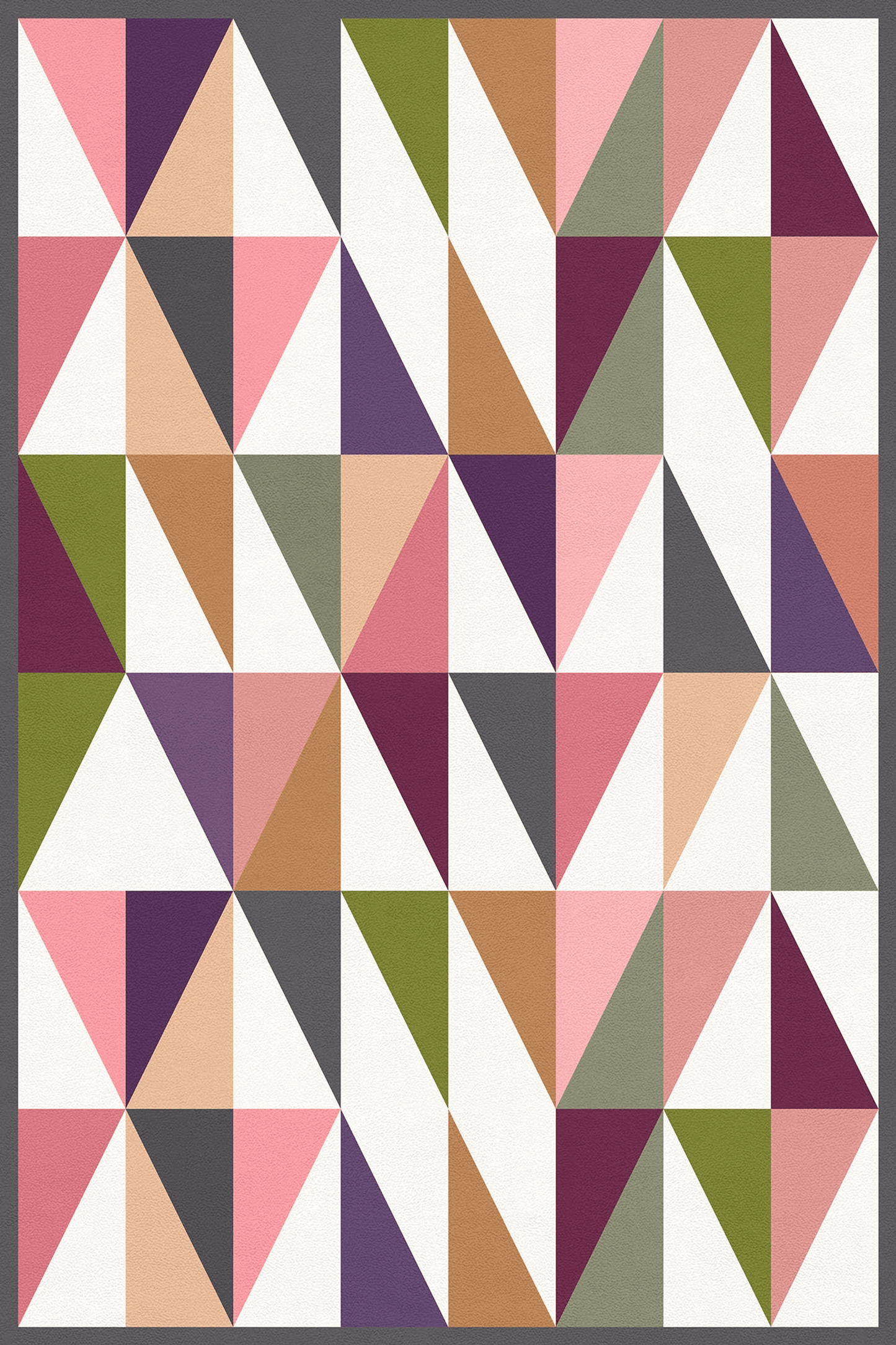 Bali Multi-Colour Mosaic Non-Slip Vinyl Rug For Indoor/Outdoor Use