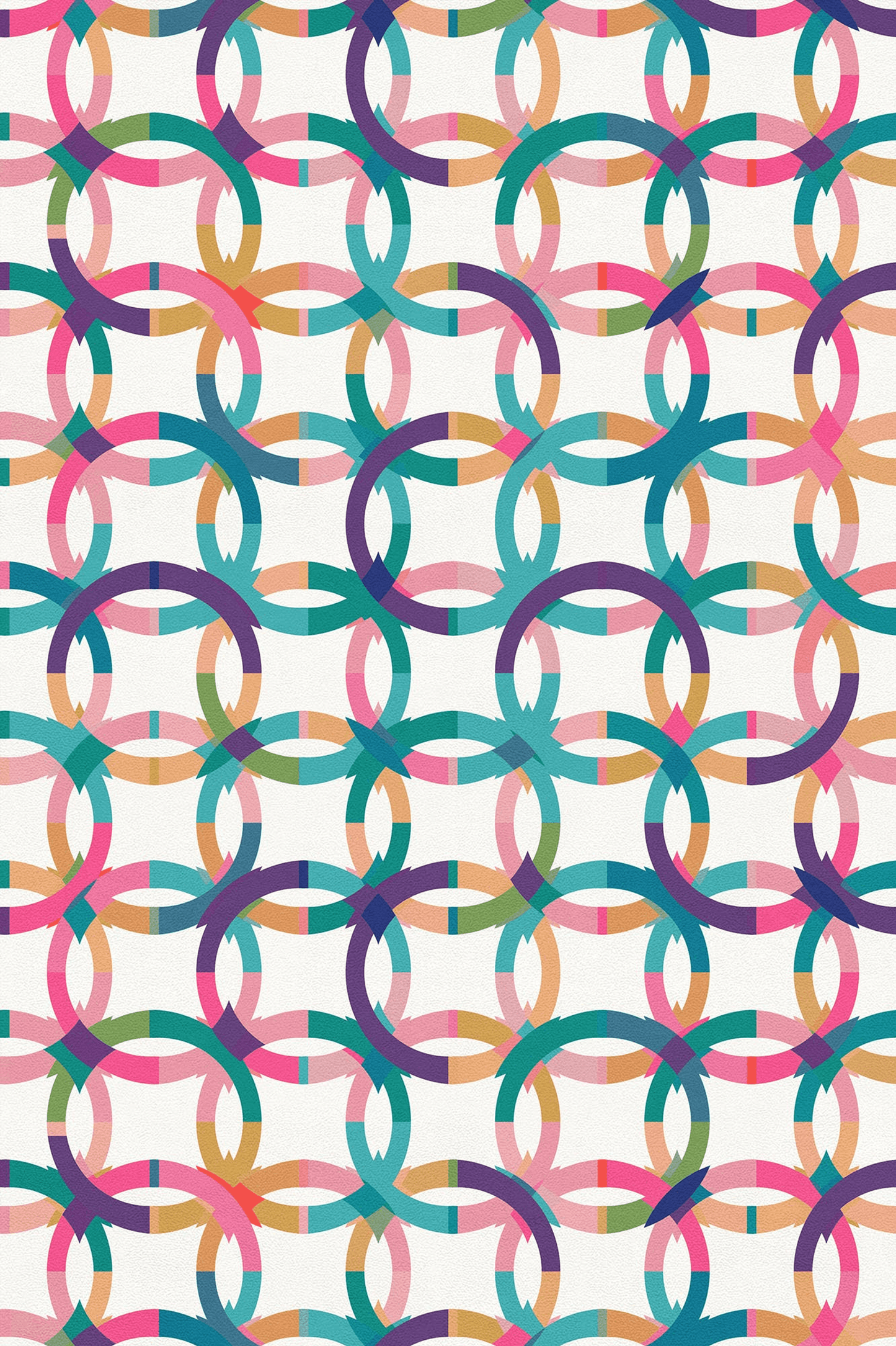 Bali Multi-Colour Mosaic Non-Slip Vinyl Rug For Indoor/Outdoor Use