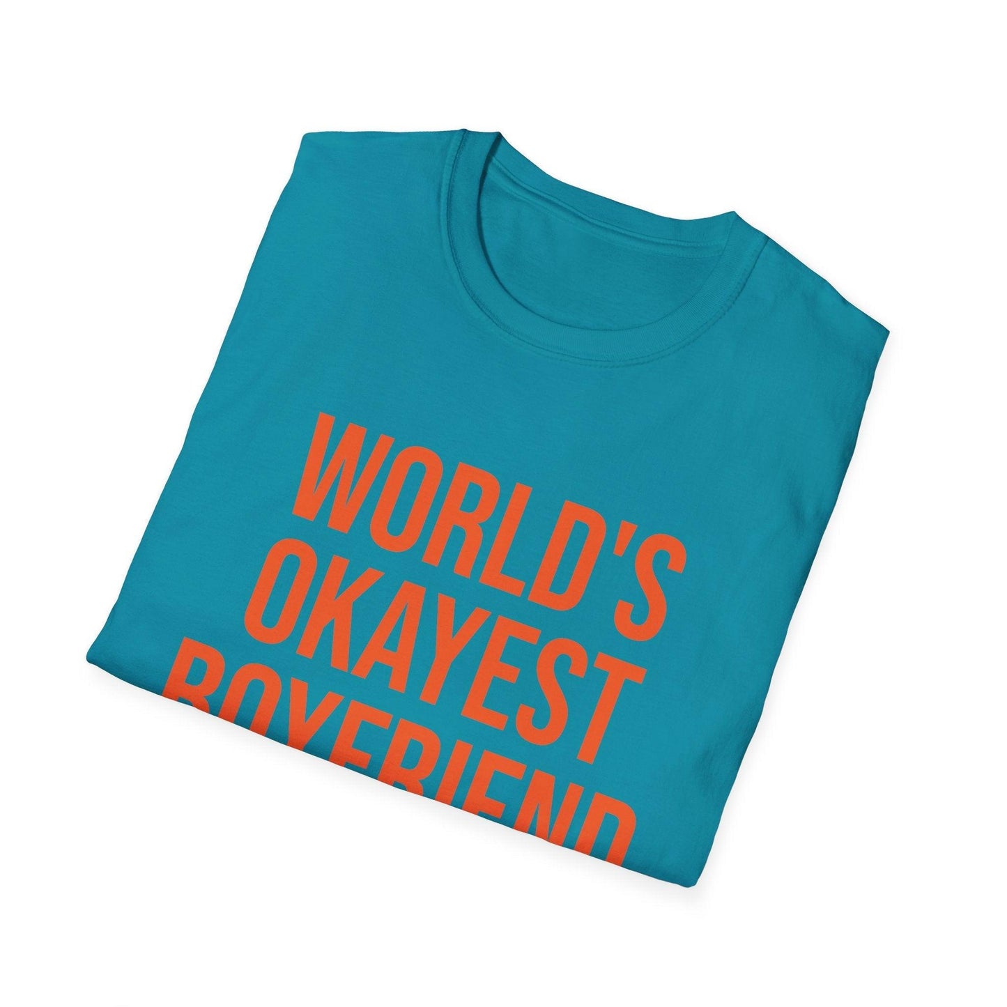 World's Okayest Boyfriend Unisex Softstyle T-Shirt - Lizard Vigilante