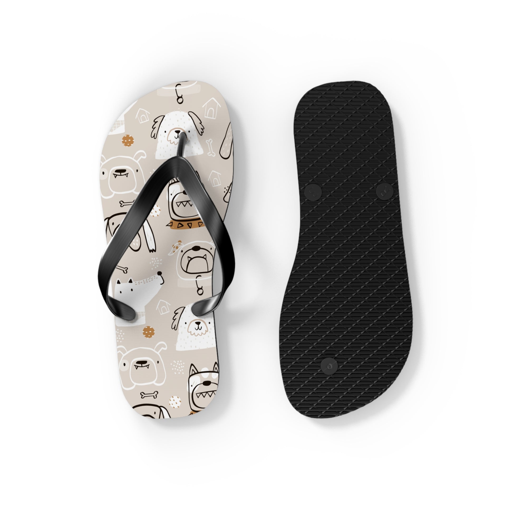 Illustrated Doggers 2 Flip Flops - Premium Shoes from Printify - Just $29.99! Shop now at Lizard Vigilante