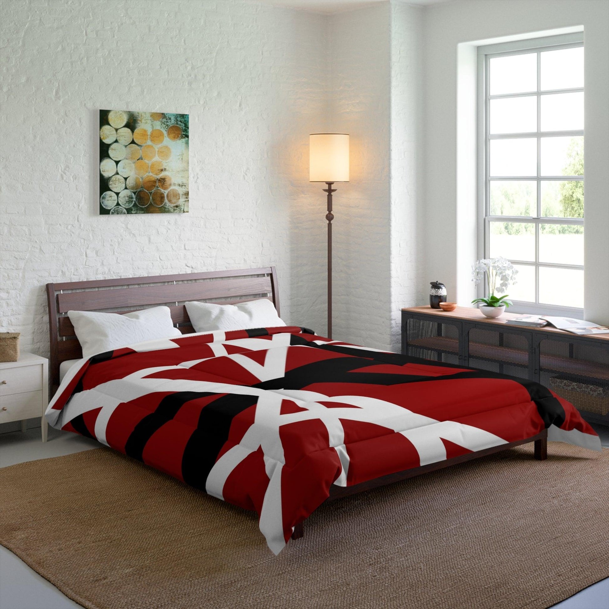 VH Comforter: Gift For Van Halen Fans - Premium Home Decor from Printify - Just $119.99! Shop now at Lizard Vigilante