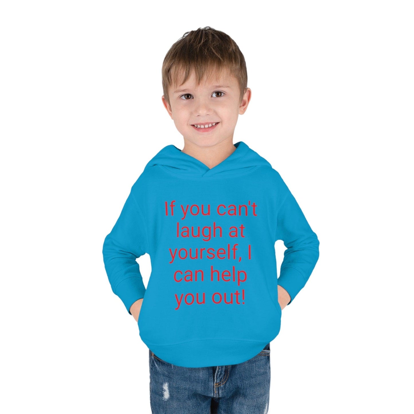 If You Can't laugh Toddler Pullover Fleece Hoodie - Lizard Vigilante