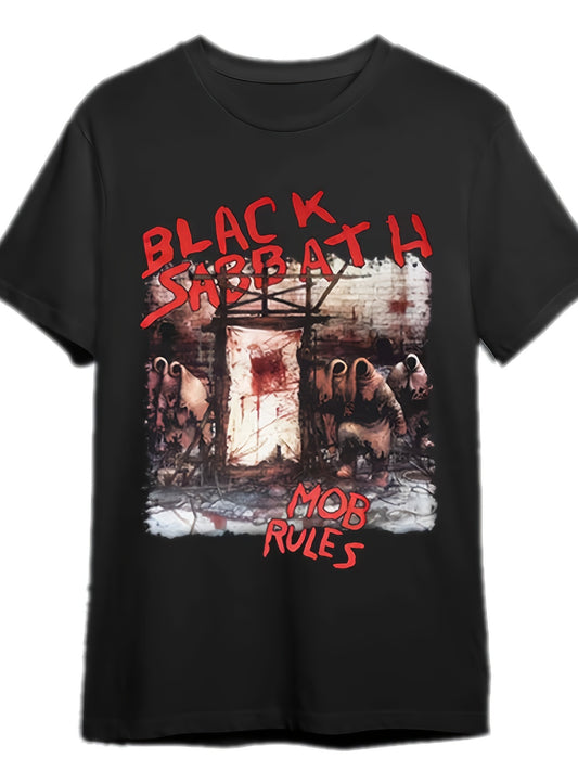 Vintage 1981 Black Sabbath Mob Rules Tour T-Shirt For Metalheads - Premium T-Shirt from Lizard Vigilante - Just $24.88! Shop now at Lizard Vigilante