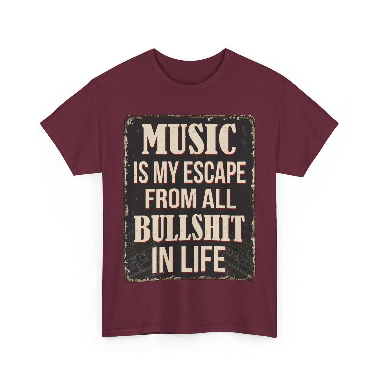 Music Escape Unisex Heavy Cotton Tee - Lizard Vigilante