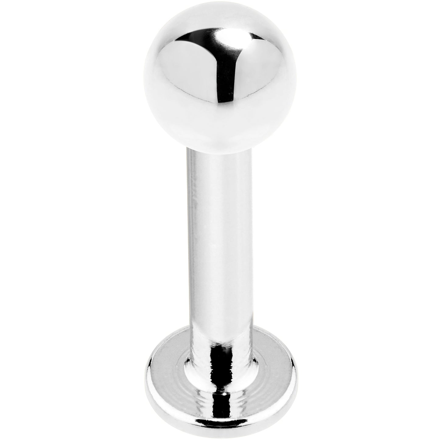 16G 5/16 14k White Gold Ball Labret Tragus Cartilage