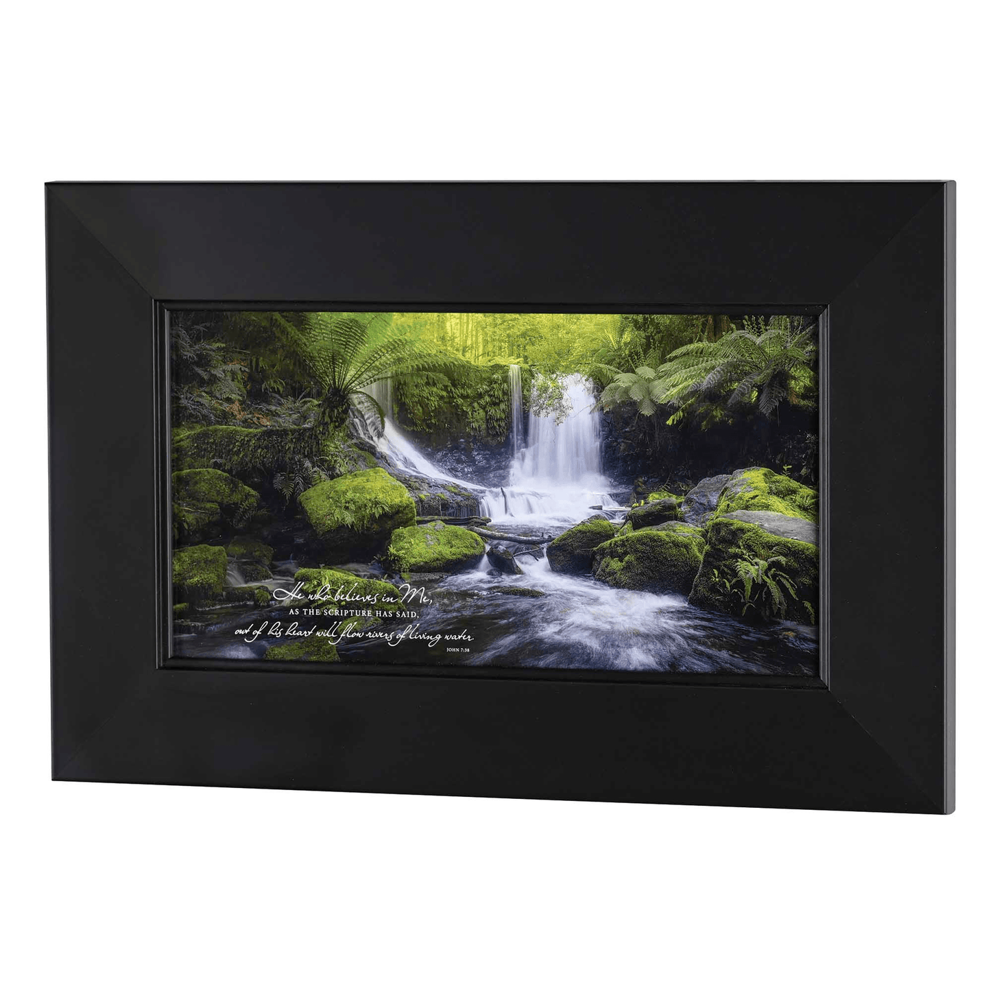 He Who Believes Framed Wall Art - John 7:38