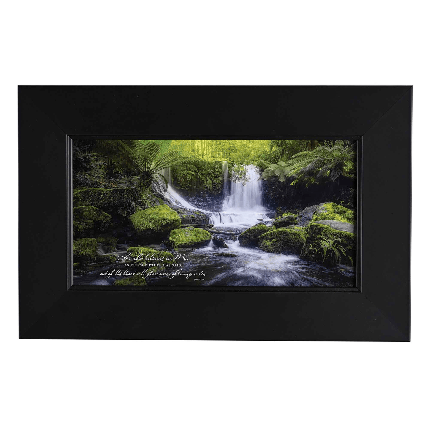 He Who Believes Framed Wall Art - John 7:38