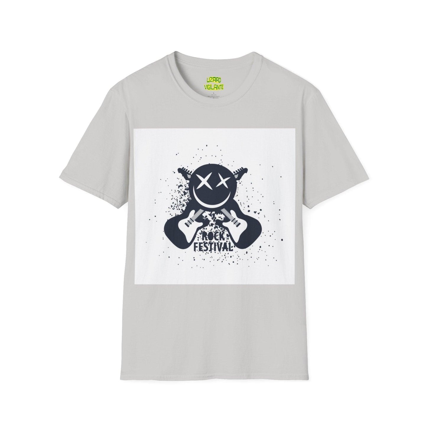 Smiley Rock Festival Unisex Softstyle T-Shirt - Lizard Vigilante