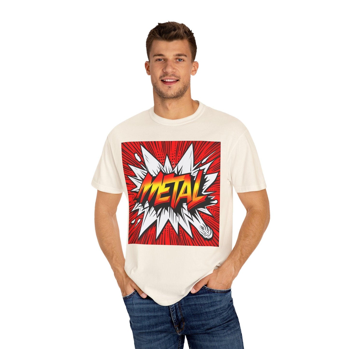 Metal Kapow Unisex Garment-Dyed T-shirt - Lizard Vigilante