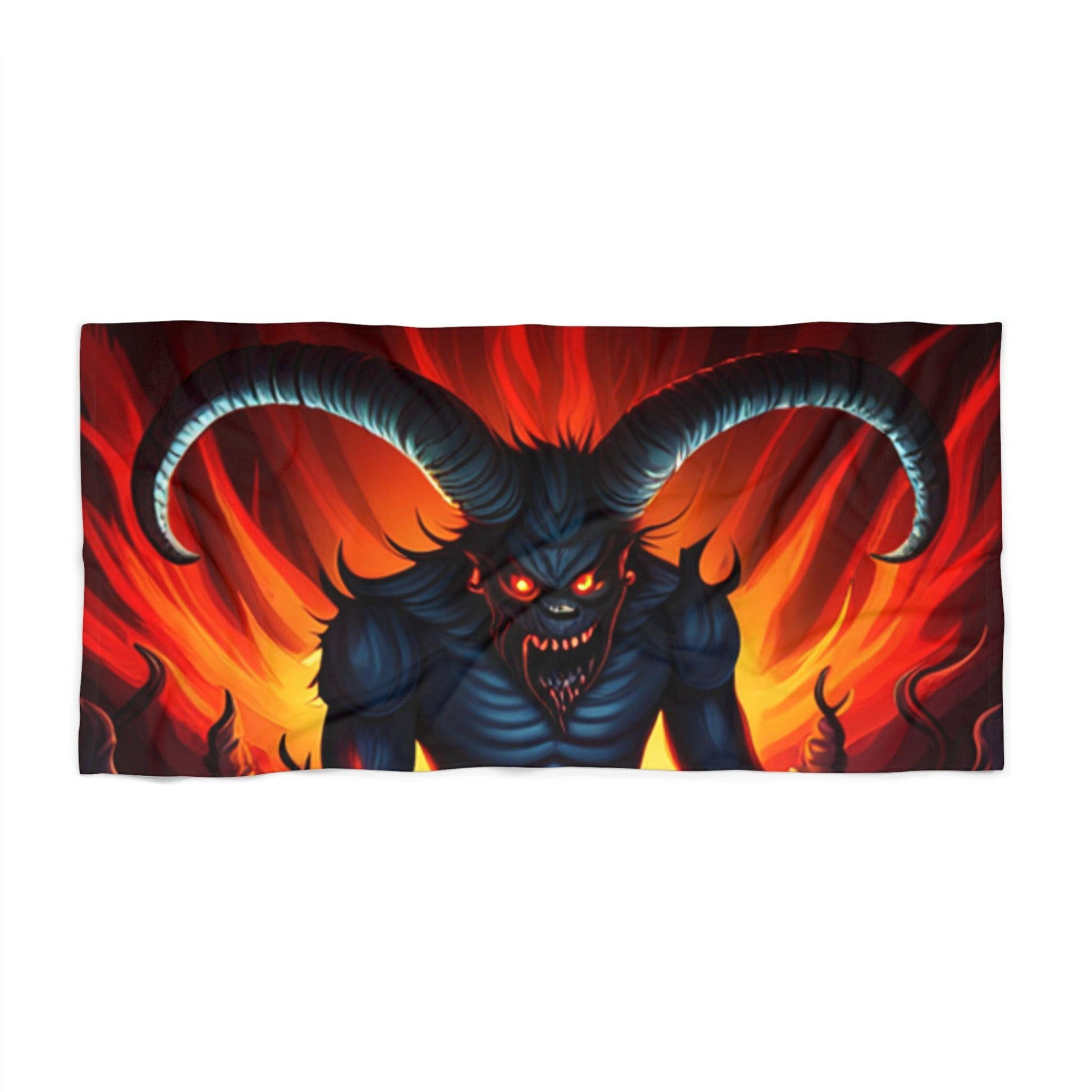 Horny Devil Beach Towel - Lizard Vigilante