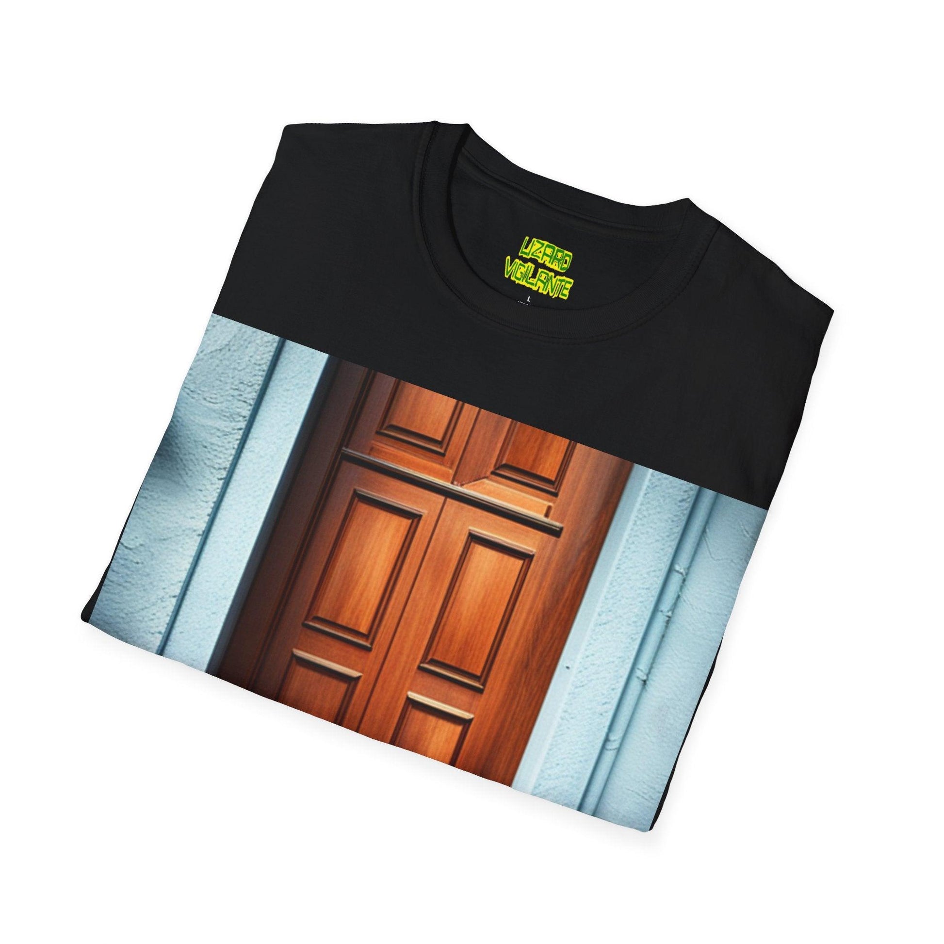 Dogs at the Door Unisex Softstyle T-Shirt - Lizard Vigilante