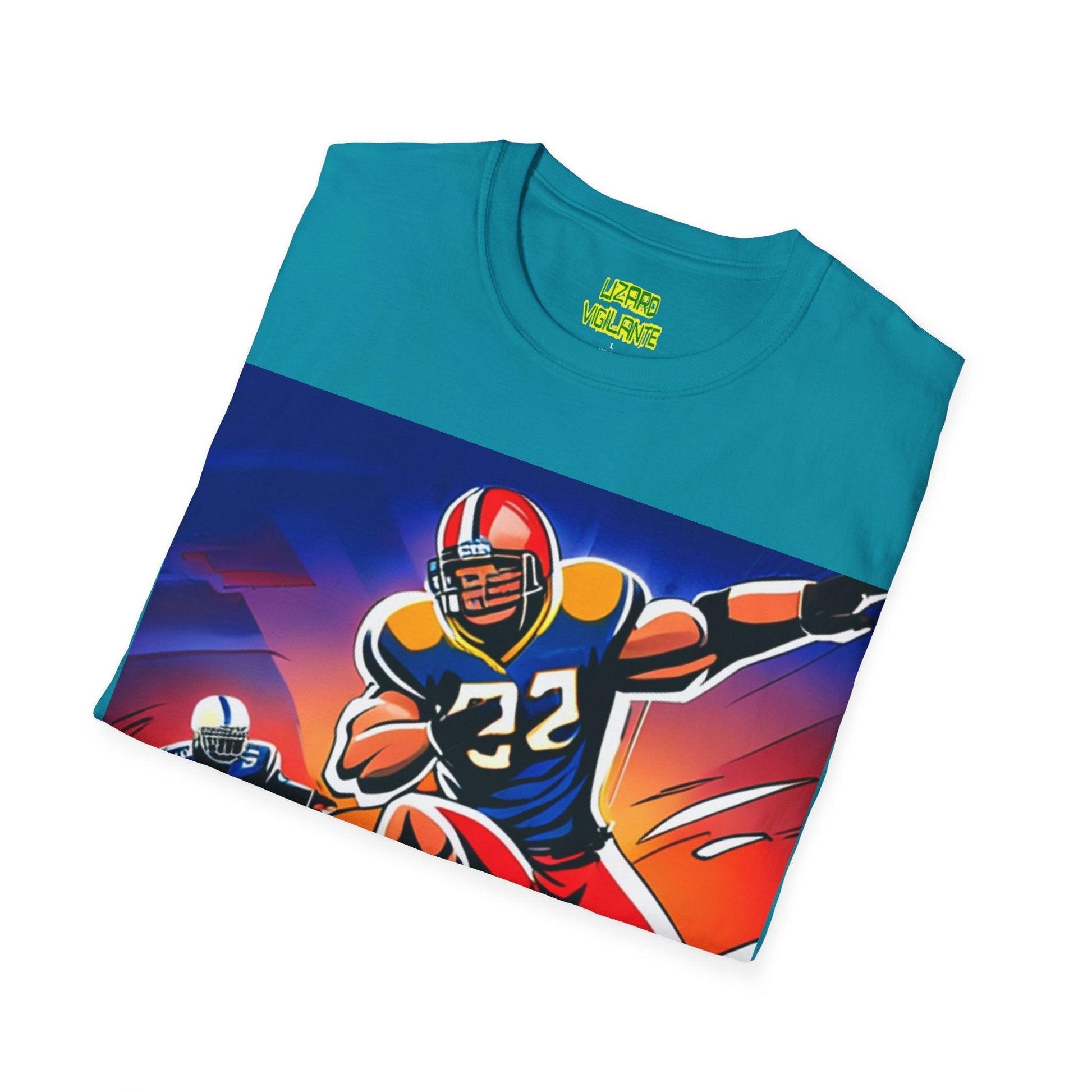 American Football Players Unisex Softstyle T-Shirt - Lizard Vigilante