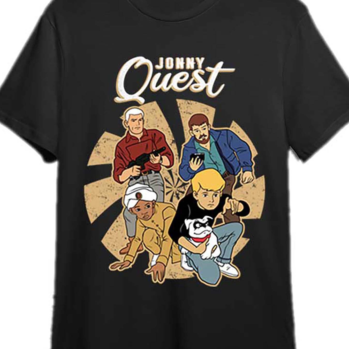 Retro Jonny Quest T-Shirt&nbsp; Classic Cartoon-Inspired Graphic Tee | Men’s Short Sleeve Fun and Casual Shirt - Premium tee from Lizard Vigilante - Just $24.88! Shop now at Lizard Vigilante