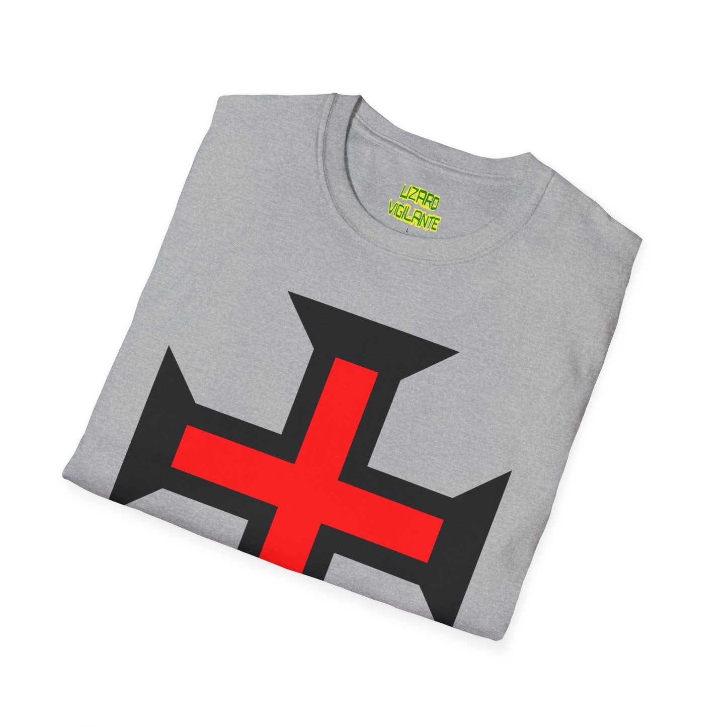 Crimson Cross Unisex Softstyle T-Shirt - Lizard Vigilante